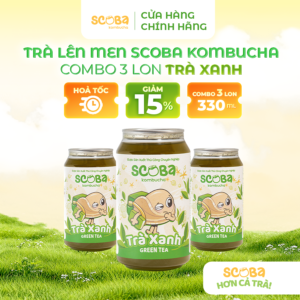 3 LON ĐỒNG VỊ 330ML - TRÀ XANH